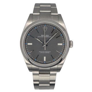 Rolex Oyster Perpetual 114300 39mm Dark Rhodium Dial - Full Set (2016)