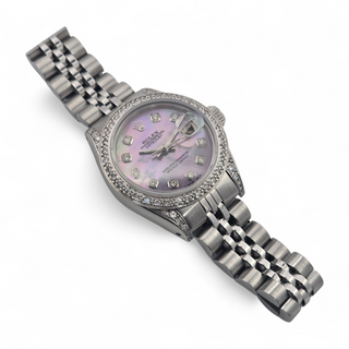 Vintage 1984 Ladies Rolex Datejust 69173 26mm Fully Loaded with Mother of Pearl Dial