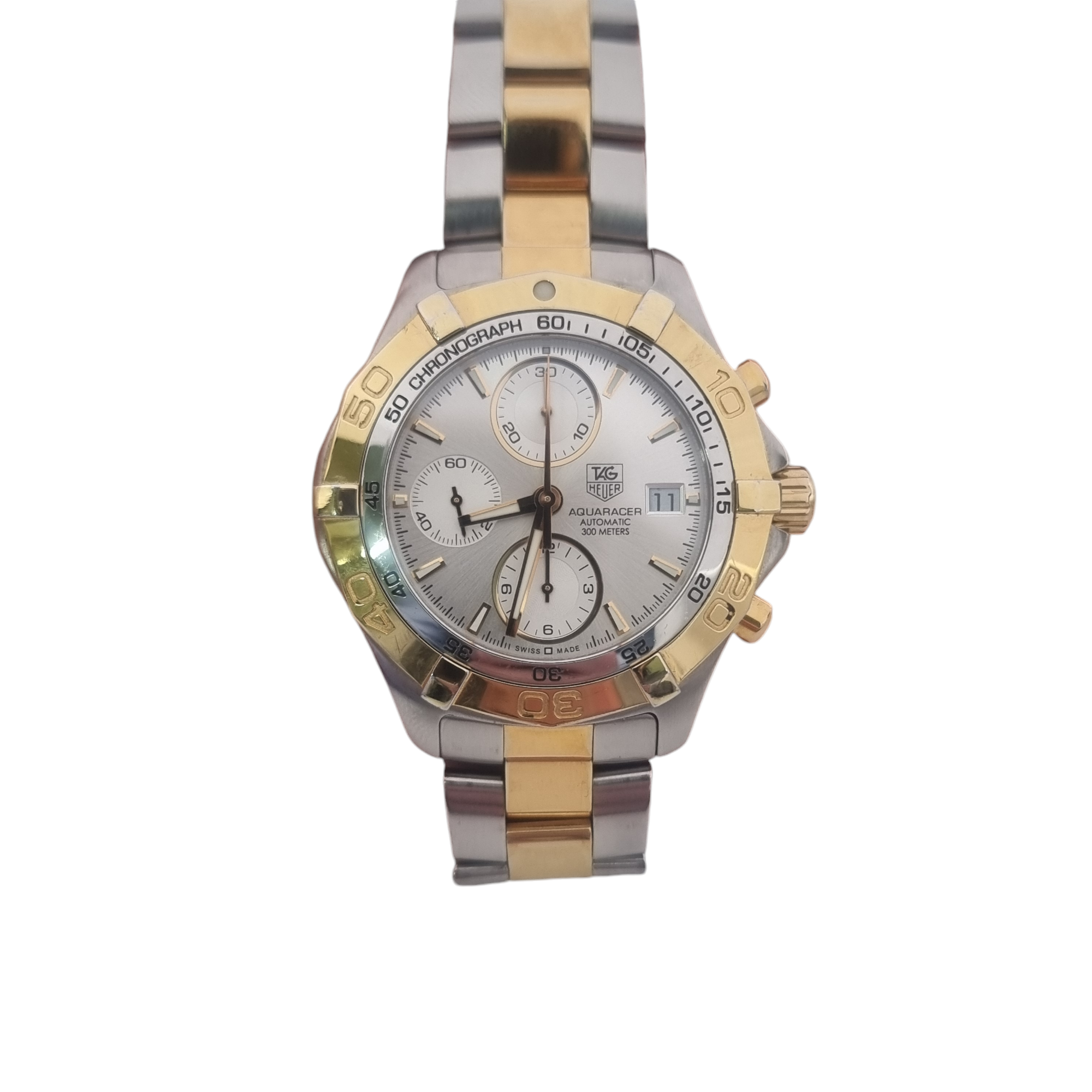Tag Heuer Aquaracer Automatic CAF2120 Two Tone Steel Chronograph