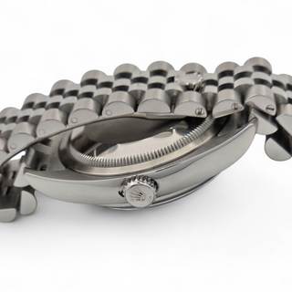 Rolex Datejust 116200 36mm Oyster Steel with factory blue and Roman Numeral Dial