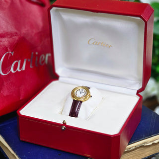 Ladies Cartier Trinity 2735 27mm Sterling Silver and Vermeil Case