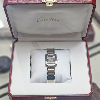 Cartier Tank Francaise W51027Q4 20mm Stainless Steel and Rose Gold Bracelet