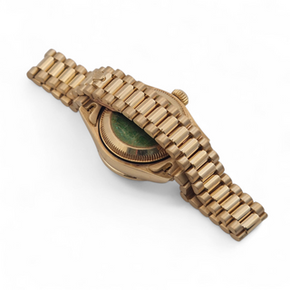 Ladies Rolex Datejust 79178 18ct 26mm Factory Lapis Dial Diamond and Sapphire Bezel