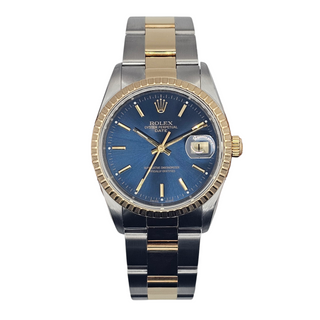 Rolex Oyster Perpetual Date 15223 2001 Full Set Blue dial