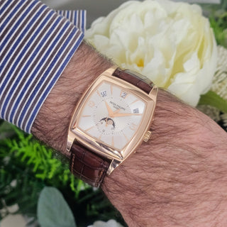 Patek Philippe Gondolo 5135R Calendario 18ct Rose Gold Complications 2007 Full Set 5135
