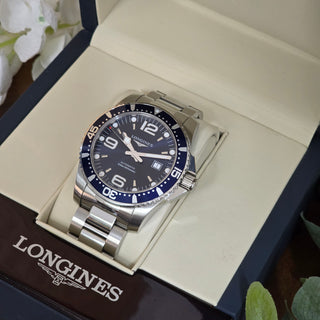 Longines HydroConquest Blue L3.841.4 - Automatic - 44mm (2021) Full Set