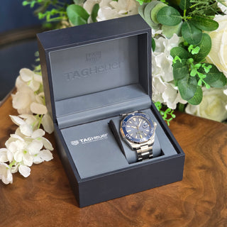 Tag Heuer Aquaracer Calibre 5 Automatic Ref. WAY201B.BA0927 - Blue Bezel - 43mm (Year Unknown)