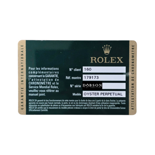Ladies Rolex Datejust 179173 26mm Steel & Gold Diamond Dial 2014