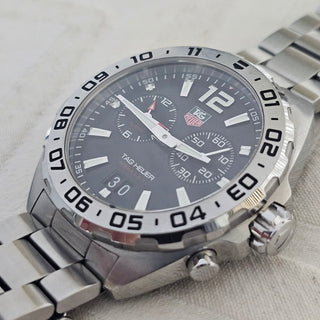 Tag Heuer Formula 1 Alarm WAZ111A 41mm Black Dial Quartz Watch