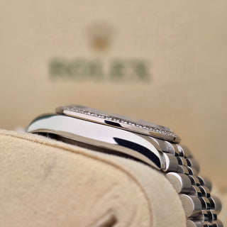 Rolex Datejust 126284RBR - Factory Diamond Bezel - 36mm - Jubilee Bracelet - Pink Diamond Roman Dial - 2021