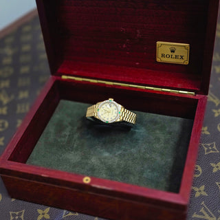 Ladies Rolex Datejust 69078 26mm 18ct Yellow Gold Factory Diamond Dial