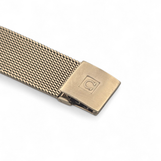 Vintage 1979 Omega 34mm Automatic 9ct Solid Gold Milanese Bracelet 68A016