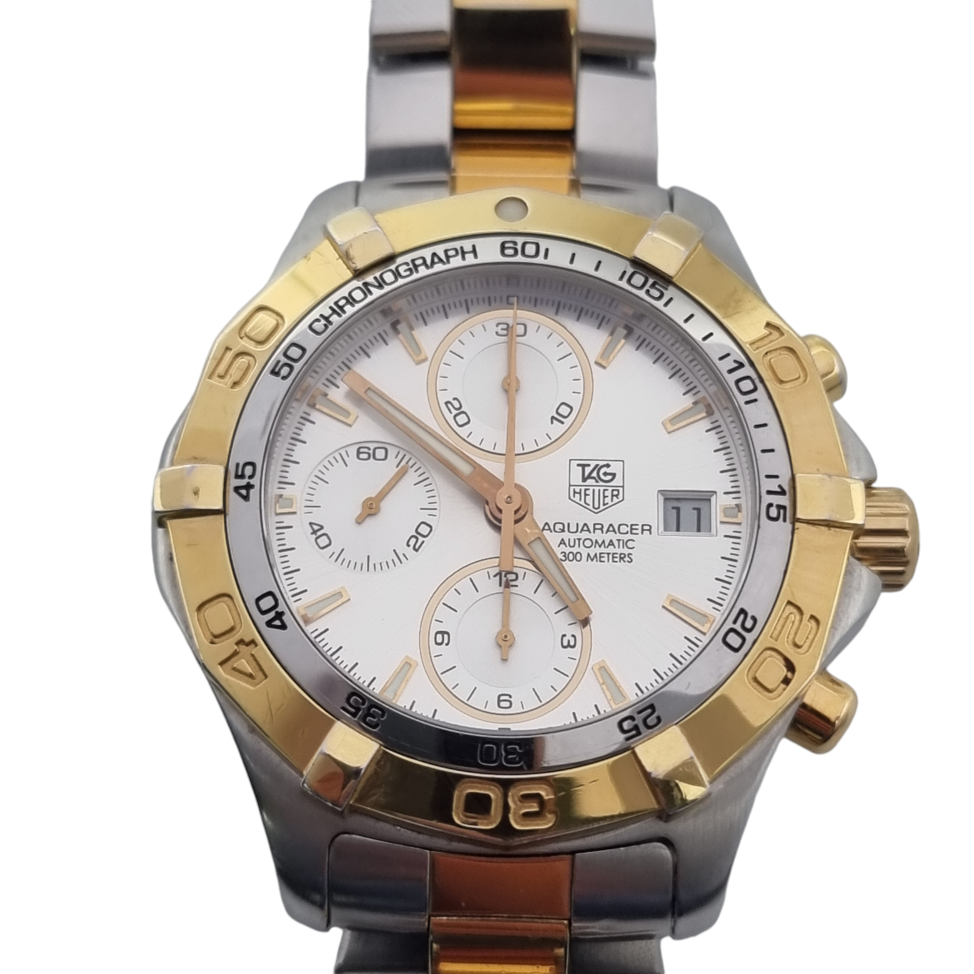 Tag Heuer Aquaracer Automatic CAF2120 Two Tone Steel Chronograph