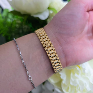 18ct Gold Rolex Lady Datejust Ref. 69178 - 26mm - Gold Pave Diamond Scatter Dial (1987)
