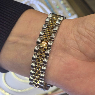 Ladies Rolex Datejust 179173 26mm Steel & Gold Diamond Dial 2014