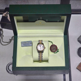 Ladies Rolex Datejust 179173 26mm Steel & Gold Diamond Dial 2014