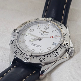 Breitling Colt A17035 38mm Automatic Steel & Leather 1999