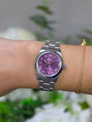 Rolex Oyster Perpetual 31 Ref. 177200 - Discontinued Red Grape Dial - Full Set (2016)