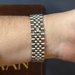 Rolex Datejust 116200 36mm Oyster Steel with factory blue and Roman Numeral Dial