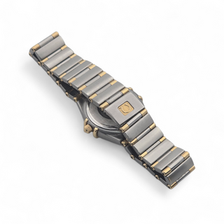 1999 Ladies Omega Constellation 1362.10.00 22mm Gold & Steel Quartz Full Set