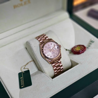 Ladies Rolex Datejust 178275 31mm Jubilee Diamond Dial Everose Gold