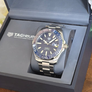 Tag Heuer Aquaracer Calibre 5 Automatic Ref. WAY201B.BA0927 - Blue Bezel - 43mm (Year Unknown)