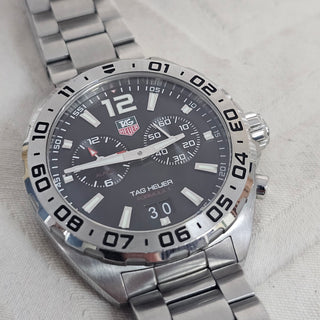 Tag Heuer Formula 1 Alarm WAZ111A 41mm Black Dial Quartz Watch