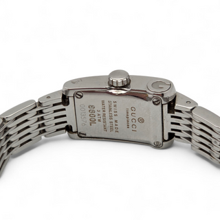 Ladies Gucci 8600L 19mm Mother of Pearl Dial Polished Stainless Steel Diamond Set