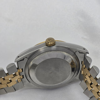 Rolex Datejust 16233 - Automatic - 36mm - Two-Tone Silver-Champagne Baton Dial (1991)