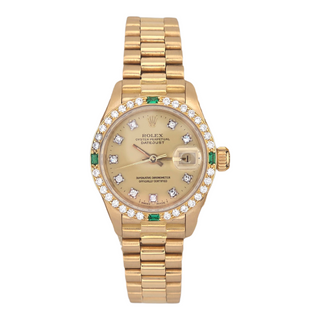 Ladies Rolex Datejust 69078 26mm 18ct Yellow Gold Factory Diamond Dial
