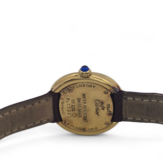 Ladies Cartier Trinity 2735 27mm Sterling Silver and Vermeil Case