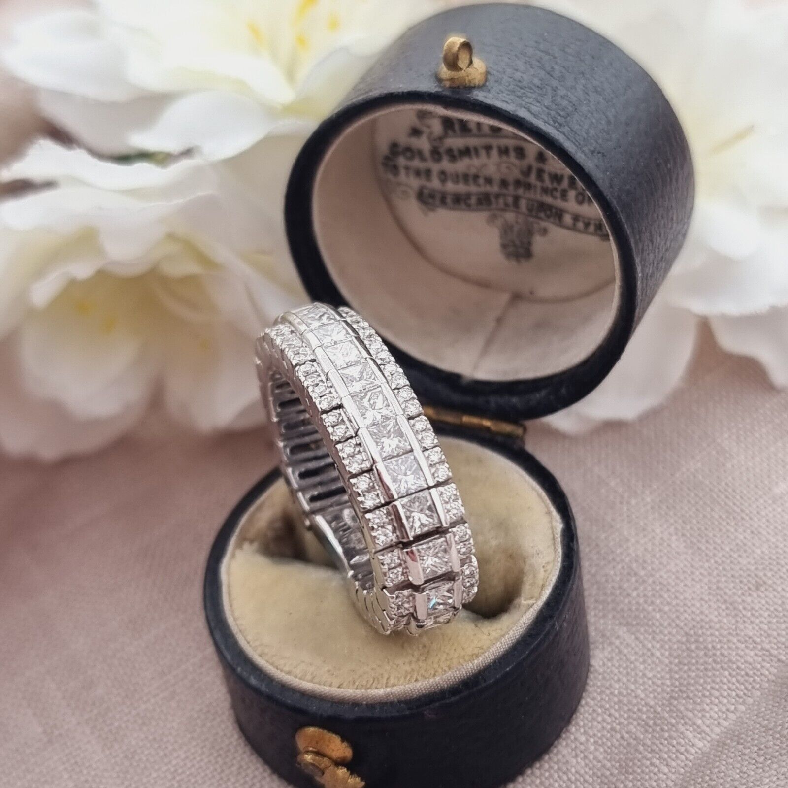 Diamond 3 Row Flexible Ring in White Gold | Borsheims