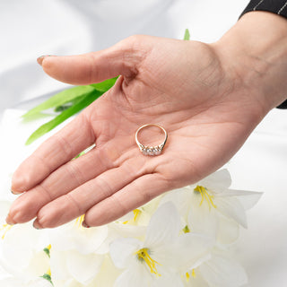 18ct Yellow Gold 0.55ct Diamond Trilogy Ring