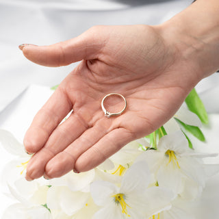 18ct Yellow Gold 0.19ct Diamond Solitaire Ring